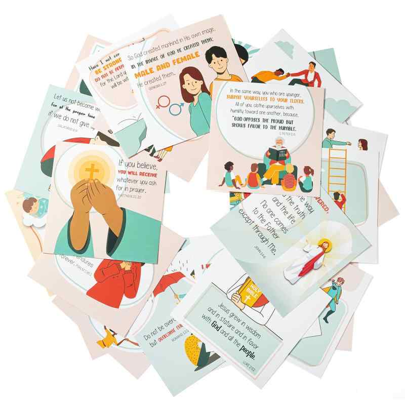 Mr. Pen(ミスターペン) - 祈りのカード ユニークな聖書の言葉カード 聖書の言葉付き 聖書の言葉 祈りの箱 祈りのカード 女性と男性のための祈りのカード 聖書の祈りのカード