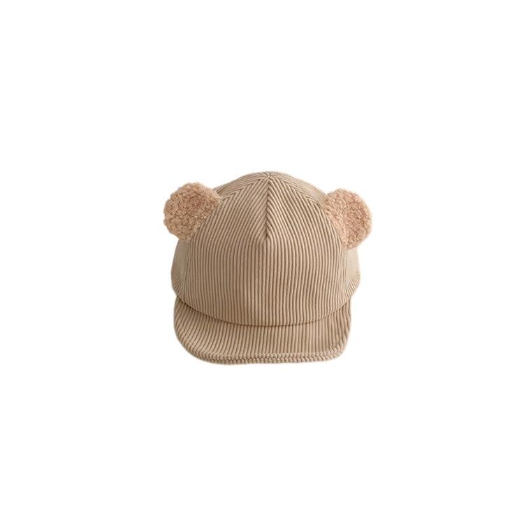 [シックキッズ] Baby Corduroy Bear Cap Beige
