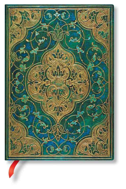 樂天商城 - Paperblanks/ペーパーブランクス ノート ソフトカバー Flexis ターコイズ ミディ B6 罫線 FB8226-2