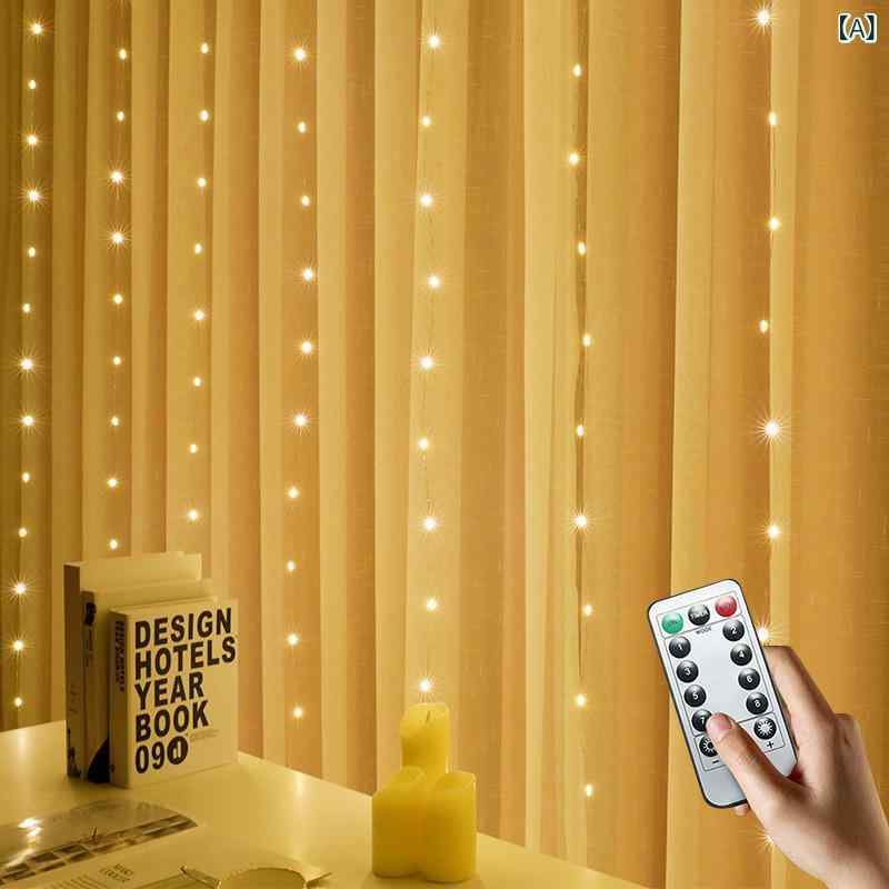 メーカースポットクロスボーダー 新型 usb 音楽 音 控 カーテン ライト 祭り 室内 雰囲気 led 装飾 ライト ストリング
