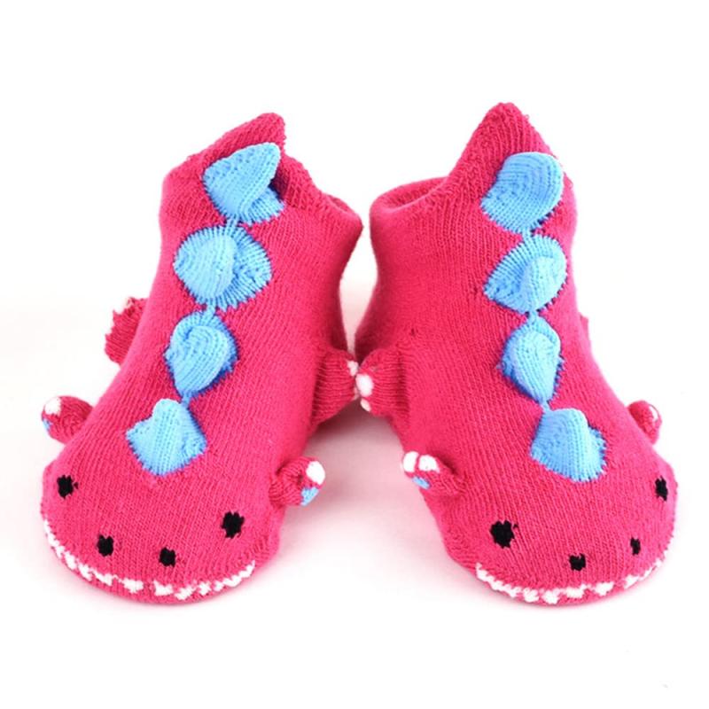 Other - 1512291 POP UP SOX 動物ソックス 恐竜 XS(9-12cm) ポップアップソックス (ピンク)