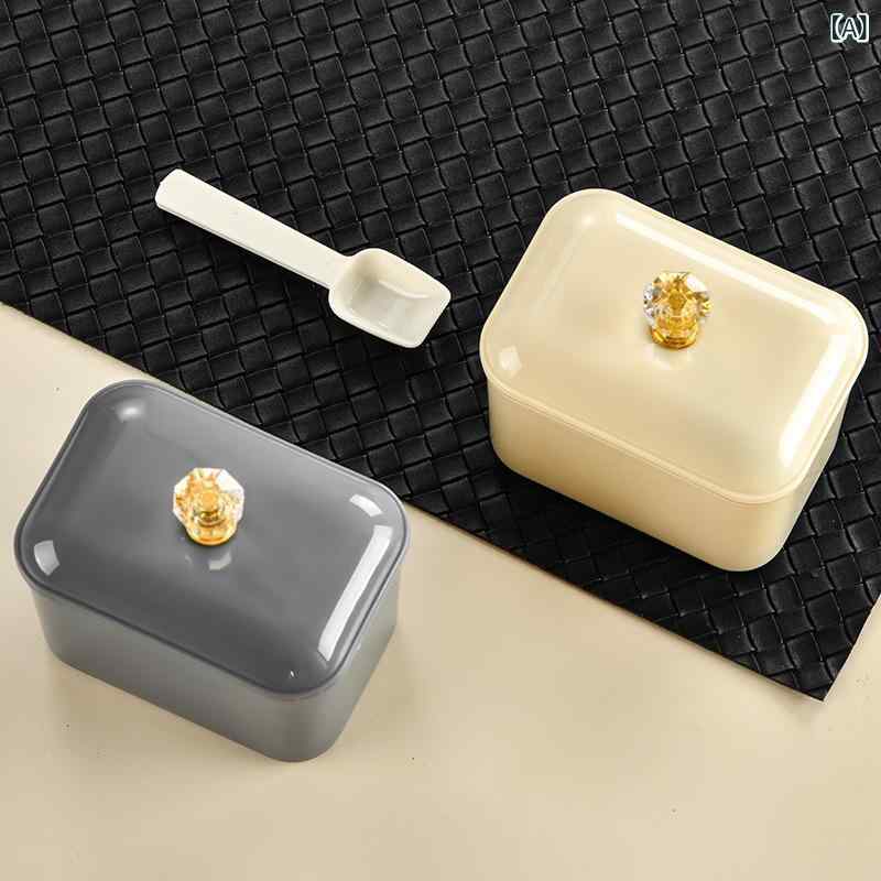 キッチン 調味 料 箱 セット 家庭 用 高 颜値 セット 防塵 味の素 調味 料 缶 二 ...