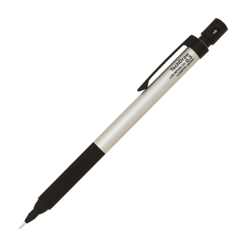 ラダイト(Luddite) TechDraw2 シャープペンシル 0.3mm シルバー LDB-MP2SV-030.3mmシルバー