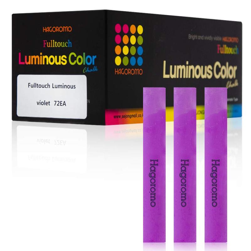 [羽衣]HAGOROMO フルタッチ蛍光チョーク紫色72本入 (Fulltouch Luminous Violet Chalk 72pcs) [並行輸入品]