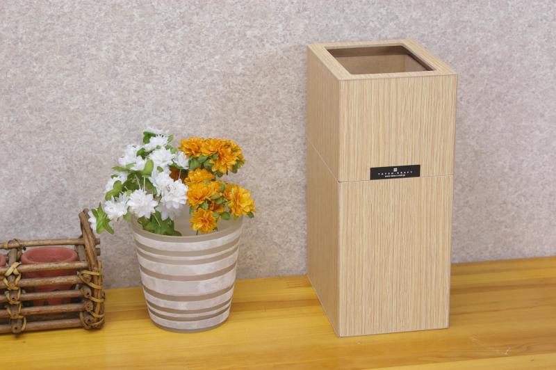 TATSU-CRAFT(タツクラフト) Bosk バスク ダストボックス カバー付き S 1.8L NA ナチュラル ゴミ箱 分別 おしゃれ ふた付き キッチン ペール ふたつき フタ付きゴミ箱 屑入れ 塵箱 蓋付き 御洒落 [2]
