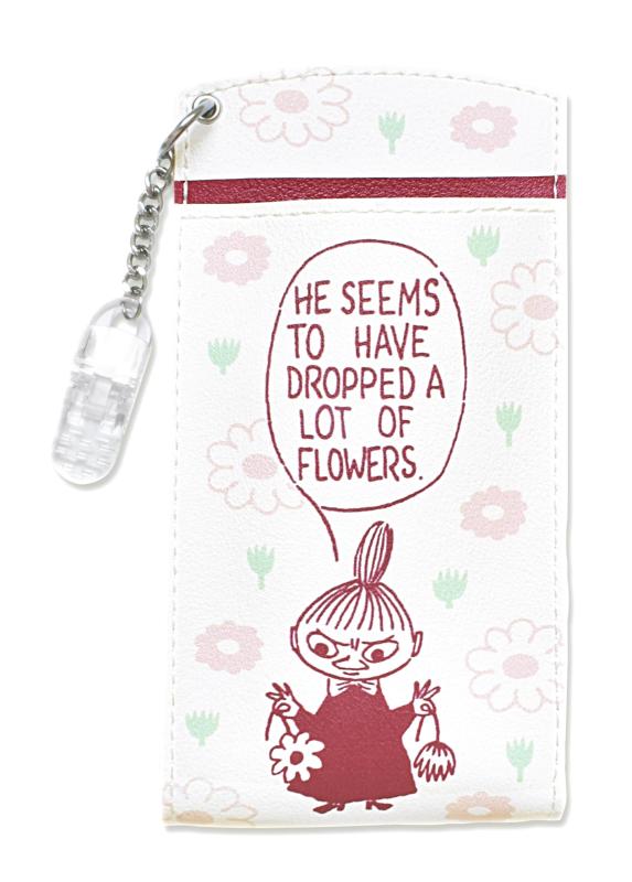 ムーミン 胸ポケット用ペンケース FLOWER ルビーレッド【ST-CNM0008】