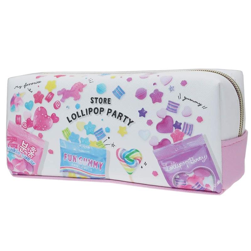 筆箱[LOLLIPOP PARTY]BOX ペンケース/SHARE クラックス ペンポーチ 女子向け グッズ 通販大人気ロリポップパーティーシリーズに待望の第6弾が登場ペンポーチ/筆箱/文具/雑貨/大容量文具 文房具 おしゃれ 筆箱 学校 社会人 ペンケース