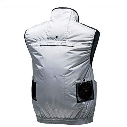 [Cooling Wear] コーコス 【G-5519】空調風神服エアーマッスルⓇチタンベスト 服のみ／オリジナルステッカー付 (6.ブルー, S)