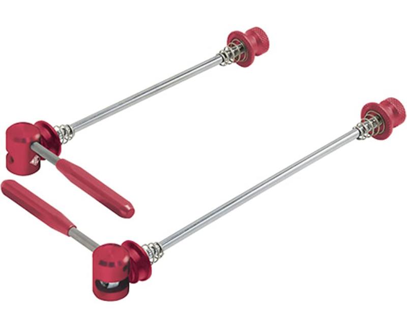 アデプト ポインター リアエンド幅135mm クイックレバー レッド(HUA03910)