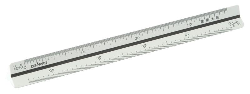 DRAPAS ドラパス 三角スケール 建築士用 プラスチック製 ポケット型 15cm 16153