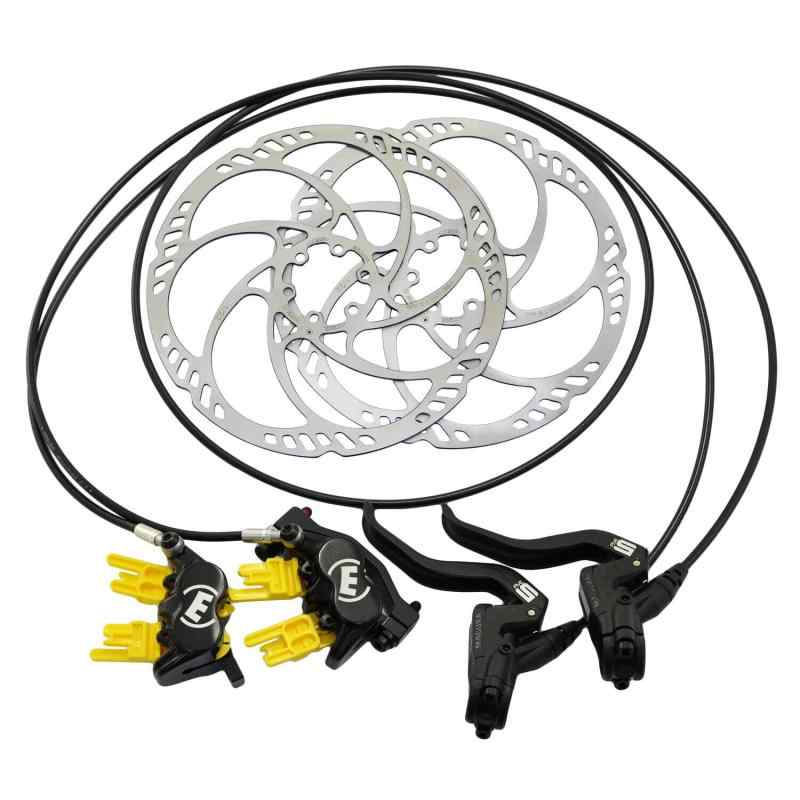 Magura MT5 4-Piston Post Mount Hydraulic Disc Brake Set w/ 203mm Rotors (F+R), MG2556
