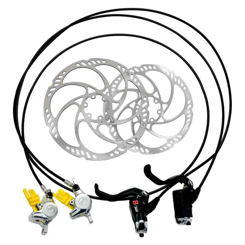 Rakuten - Magura MT8 Pro Carbon Post Mount Hydraulic Disc Brake Set w/180&203mm Rotor(F+R), MG2846