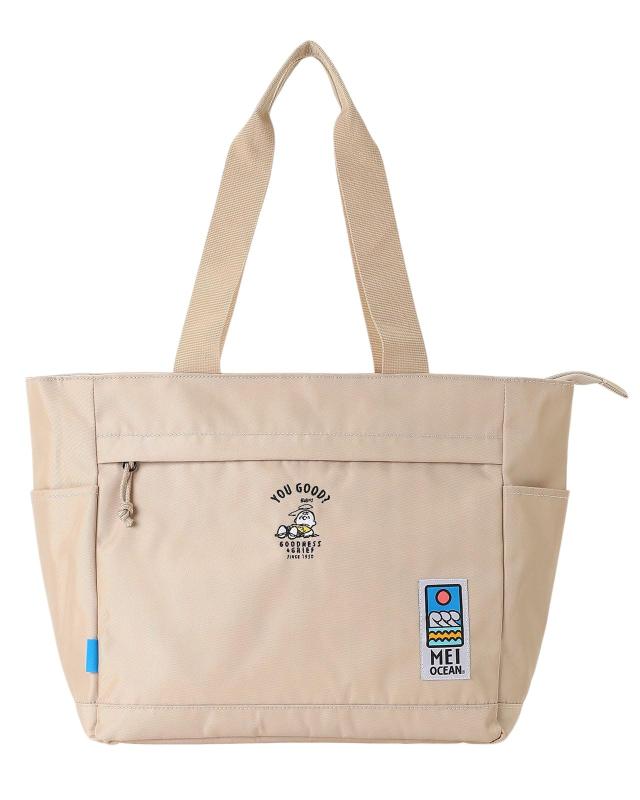Rakuten - [メイオーシャン] トートバッグ [ピーナッツ75周年シリーズ] 13L (内側総柄プリント)[ 62108 / PEANUTS tote ] 大きめ A4収納