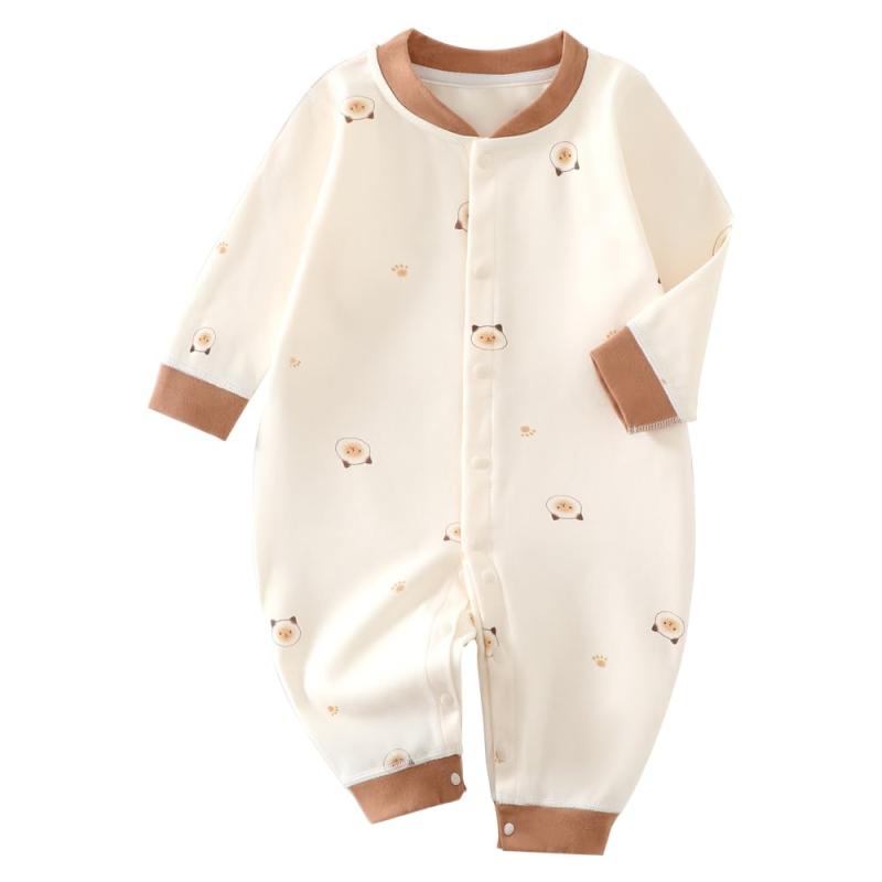 [Reegoo Peter] ベビー服 女の子 ロンパース パジャマ カバーオール 寝間着 新生児服 かわいい 綿100％