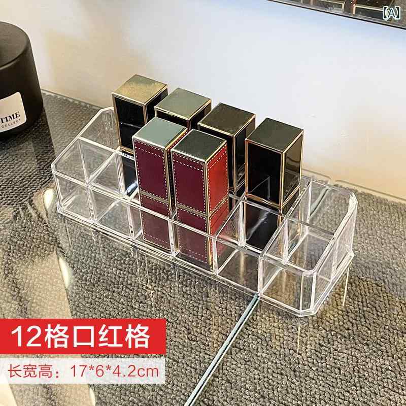 口紅 収納 ケース多 格 ins 風 唇 釉薬 棚 ネット 赤 タイプ 透明 デスク トップ 口紅 ケース 整理 棚
