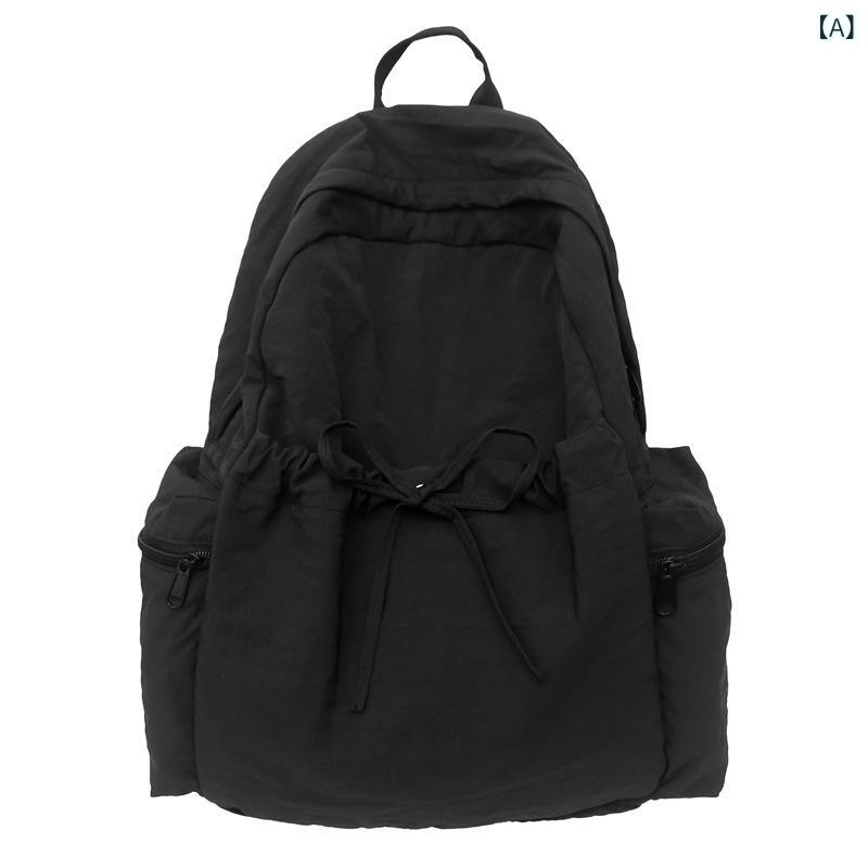 Other - 秀 龍 開 学 シーズン 中学生 カバン 女子 夏 小 清新 少女 リュックサック 学院 風 純 色 キャンパス リュックサック
