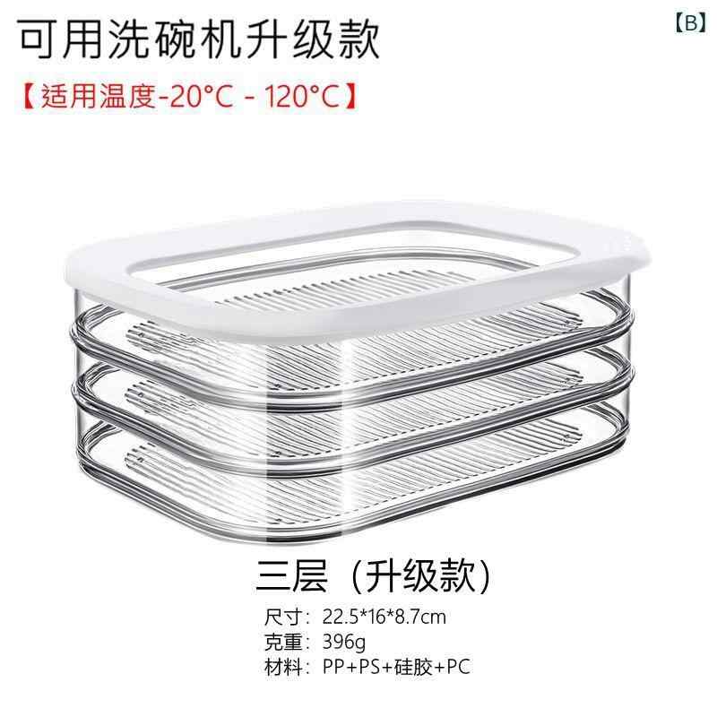 クロス ボーダー 専用 洗濯 可能 冷蔵 透明 保存 ケース 蓋 付き 食品 級 キッチン 冷蔵庫 専用 収納 ケース [2]