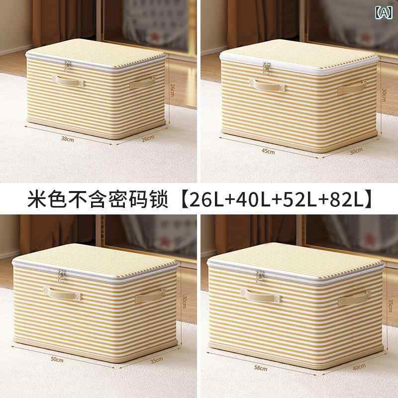 衣類 ロック 付き 布 芸 整理 箱 家庭 用 超大 容量 折り畳み 可能 衣類 玩具 収納 ケース 収納 ボックス メーカー