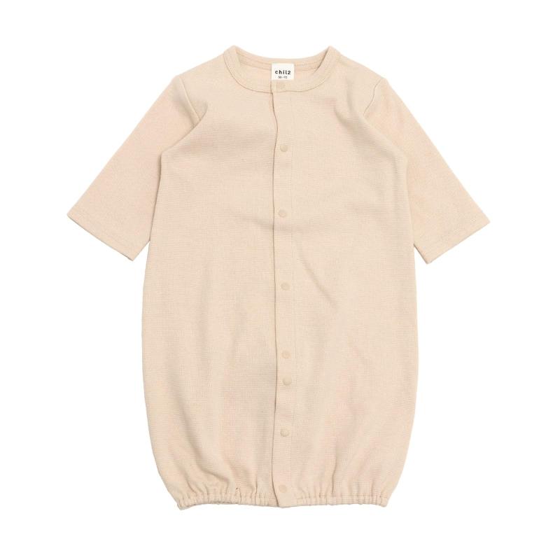 [chil2] ツーウェイ ロンパース カバーオール 新生児 赤ちゃん 子供服 ベビー服 長袖 男の子 女の子 ストレッチ 無地 50-70cm