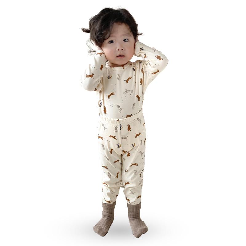 [Smart-Bear] P003 ベビー服 パジャマ ルームウェア 綿100% 上下2点セット ナイトウェア 女の子 男の子 長袖 子供服 赤ちゃん 部屋着 肌着