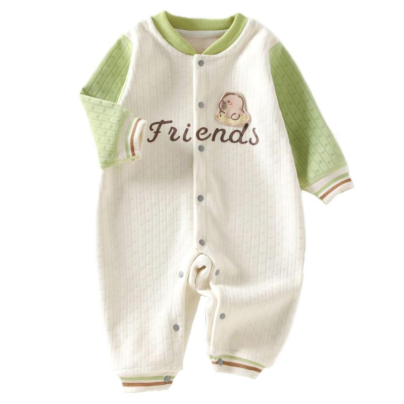Rakuten - [GORBAST] ベビー服 男の子 女の子 新生児 服 ロンパース ジャンプスーツ カバーオール 肌着 長袖 冬 秋 赤ちゃん 服