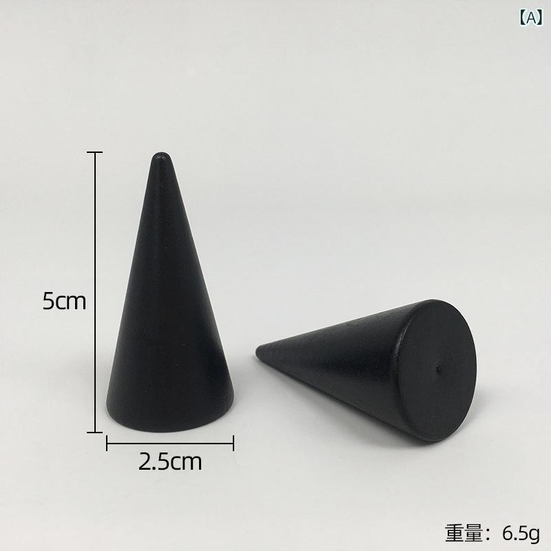 樂天商城 - メーカーの 現物 卸売りの実 木 円錐 指輪 展示 棚の 指輪 ホルダーの 指輪 ホルダーの アクセサリーの 収納 棚の 撮影 道具
