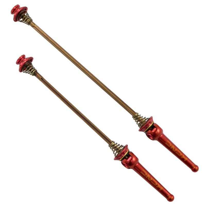 Rakuten - KCNC Grooving QR MTB Titanium Axle Hub Skewer, Red, KQR05-002R, SK2244