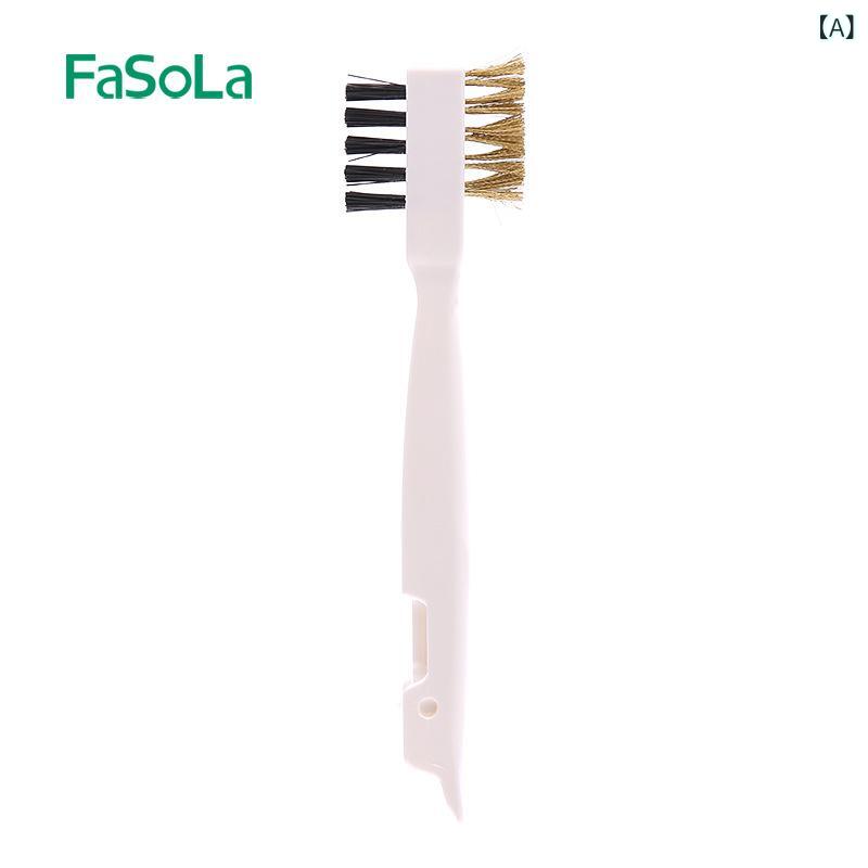 FaSoLa ガスコンロ 洗浄 ブラシガスコンロブラシ 真鍮 ワイヤー ブラシ 鍋底 洗浄 汚れ 除去 コンロ 隙間 ブラシ