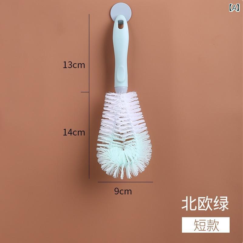 Other - カップ ブラシは 茶 浸の 長い 柄の コップの 哺乳 瓶を 洗って 死角が なくて 神器の グラスの 水筒の コップの 清潔な セットを 洗います。