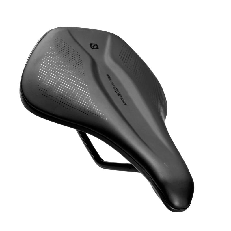 GORIX(ゴリックス)サドル ロードバイク 自転車 ショートノーズ 幅広 グラベル 弾力性パッド 衝撃吸収 自転車サドル交換 おしゃれ ブラック クロスバイク mtb(POWER ATTACK GR555 WD)