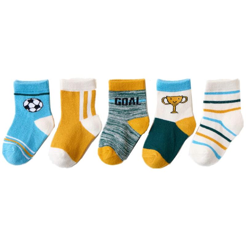 [スリーマッシュルーム] 赤ちゃん靴下 ソックス キッズ ベビー 子供 靴下 綿 通気性 柔らかい かわいい 男の子 女の子 5足セット 通園通学 抗菌 通気性【サイズ】S 推奨足の長さ: 9-12cm 参考年齢: 0～12カ月，M推奨足の長さ: 12-15cm 参考年齢: 12～36カ月 ，L推奨足の長さ: 15～18cm 参考年齢:3～5歳【柔らかい素材】80% 綿 ポリエステル 17%；スパンデックス3％【履き心地良し】どんなアクティビティ、季節、イベントにも使える素晴らしい色使いのソックスです。【可愛いデザイン】子供の目線で4つ柄セットを選ぶ可愛いデザインです。 【プレゼントもおススメ】ご自身のお子様にはもちろんご親戚やご友人へのお祝いやプレゼントにも最適です。