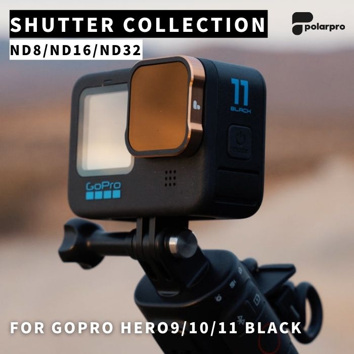 PolarPro GoPro HERO9/10/11/12 NDフィルター3枚セット (ND8,ND16,ND32) 減光 シャッターコレクション