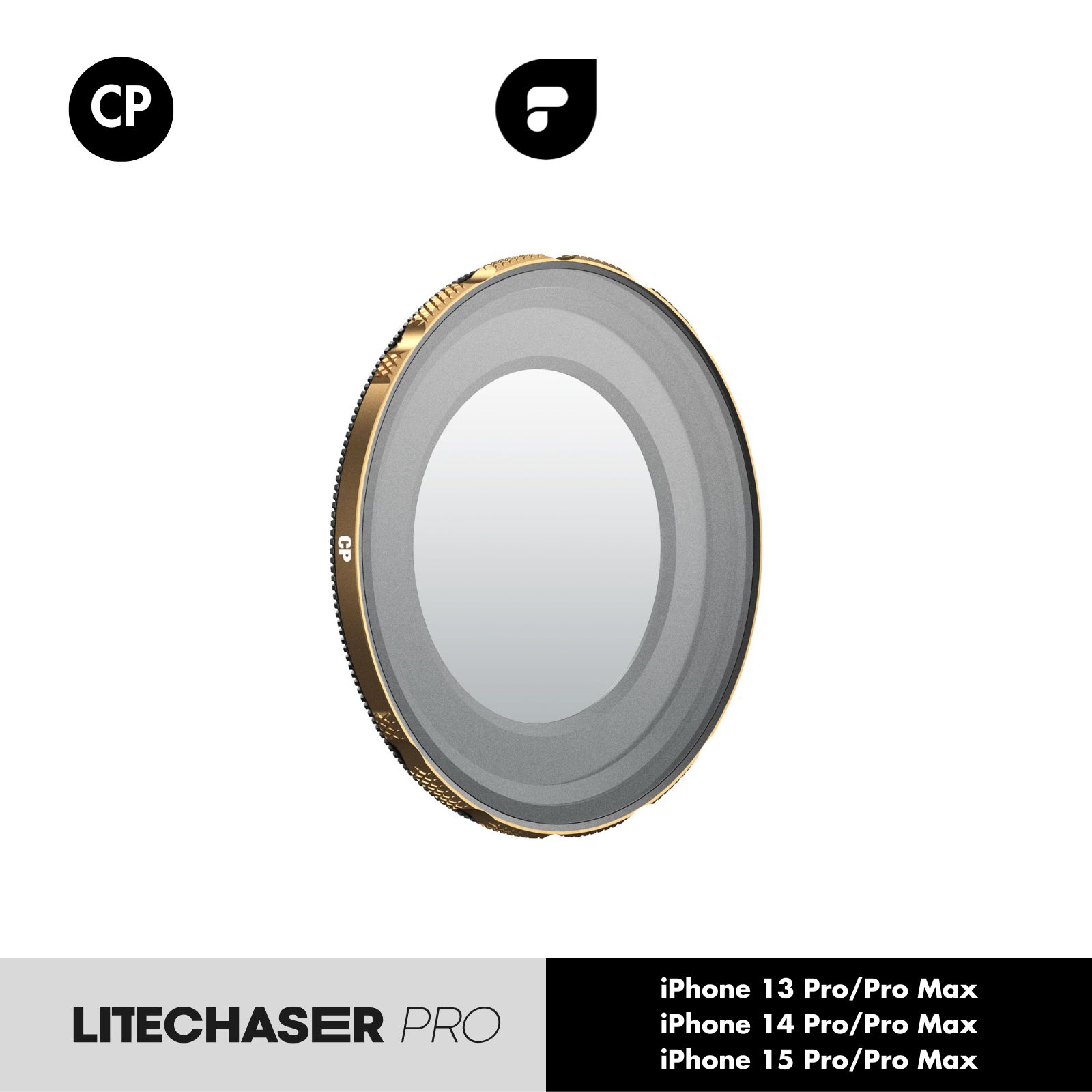 PolarPro LiteChaser Pro CP フィルター for iPhone 13/14/15 シリーズ 円偏光 反射を低減 フィルター保護ケースとDefenderミニカバー付き