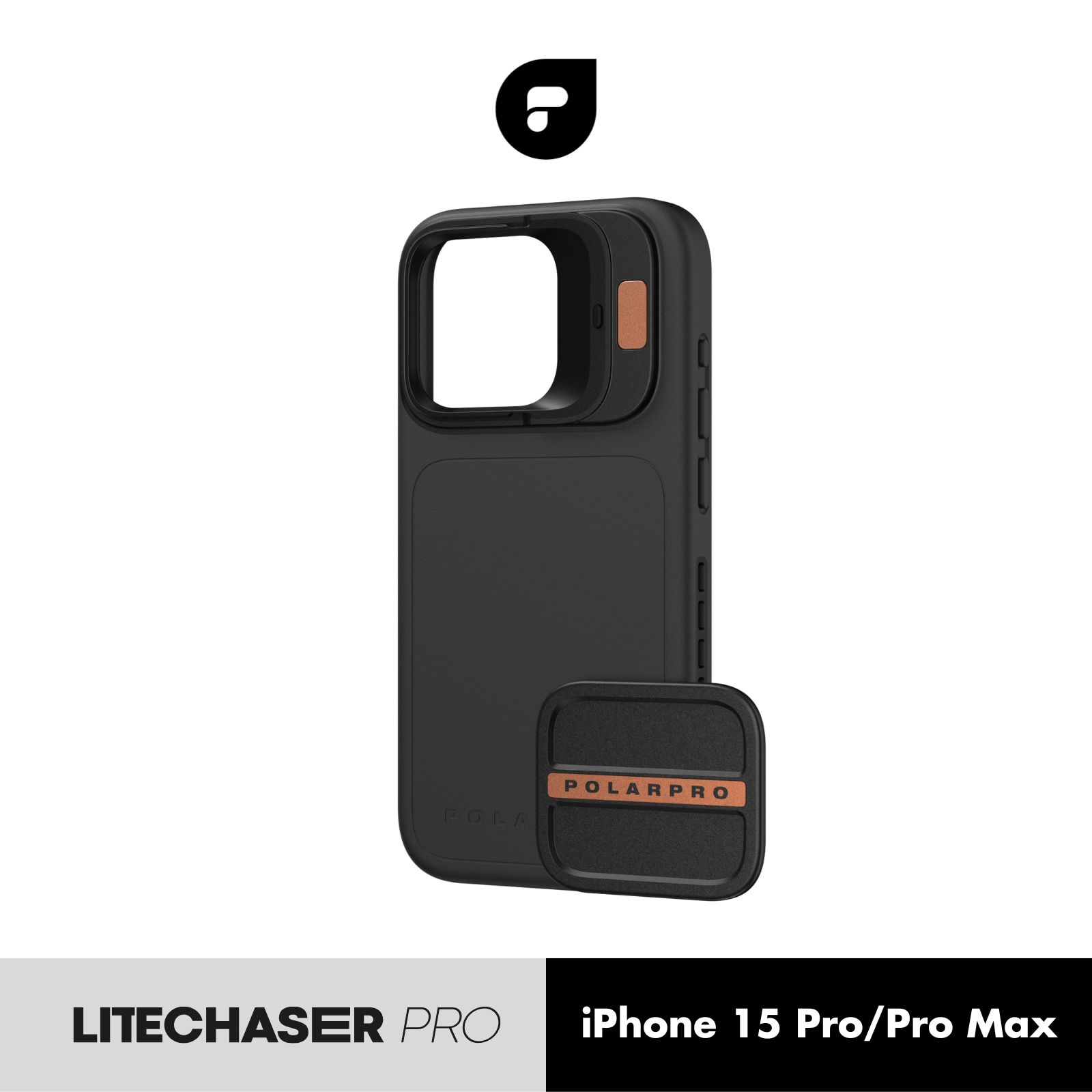 PolarPro LiteChaser Pro ケース for iPhone 15 Pro/Pro Max スマホ フィルター クイックリリースフィルターマウント MagSafe対応 アルミニウムディフェンダープレート カメラレンズ保護 モバイル撮影 レールマウント 動画 写真 vlog クリエイター