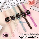 Apple Watch7 バンド Apple Watch series 7 バンド Apple Watch SE バンド Apple Watch series 6 5 4 3 2 1 44mm 42mm 40mm 38mm apple watch series7 45mm 対応 透明バンド apple watch series 7 用 41mm クリアバンド ステンレス バンド 透明ケース 一体型 交換用バンド