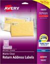 Avery マット クリア リターン アドレスラベル Sure Feed Technology、インクジェット 2/3インチ x 1-3/4インチ、600ラベル 5パック (18695) 2/3