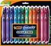 yÁzyAiEgpzBIC Gel-ocity Quick Dry (Dries Up To 3x Faster) SUPER BRIGHT COLORS 24 Pack, Smear Free, Assorted Colors Retractable Gel Pens, Medium P