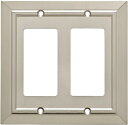 【中古】【輸入品・未使用】Franklin Brass W35224-SN-C Classic Architecture Double Decorator Wall Plate / Switch Plate / Cover%カンマ% Satin Nickel by Franklin Brass(3)