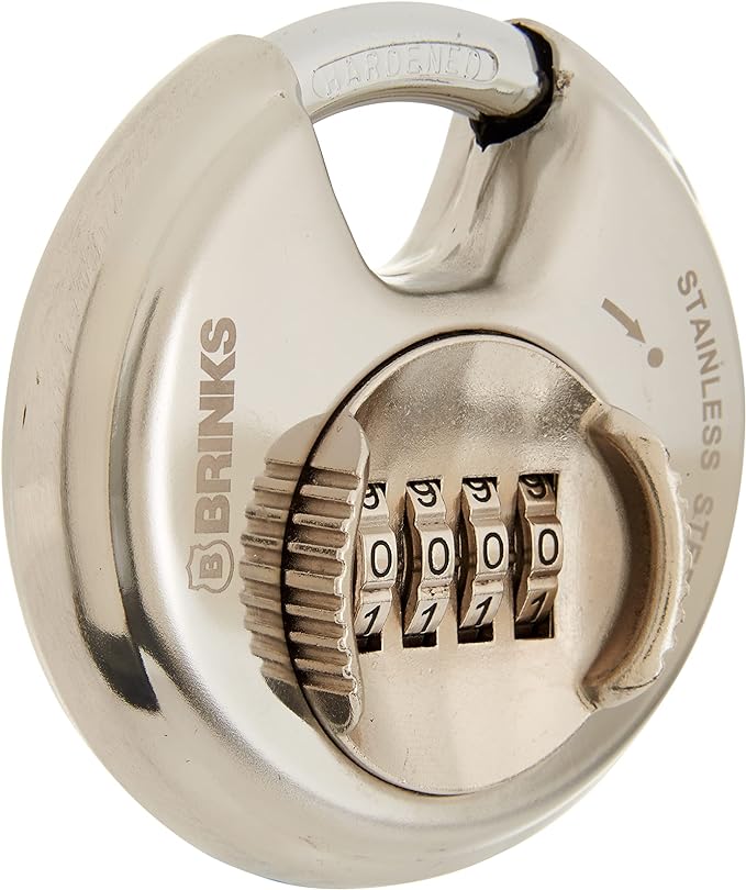 Rakuten - 【中古】【輸入品・未使用】BRINKS 173-80051 80mm ステンレススチール リセット可能 コンビネーション ディスカス 南京錠