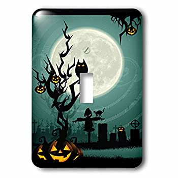 【中古】【輸入品・未使用】3drose LSP _ 153147?_ 1?A Scary Halloween Scene with a pumpkin、お化け..