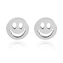 【中古】【輸入品・未使用】Happy Smiley Face .925スターリングシルバー スタッドピアス