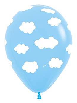 【中古】【輸入品 未使用】Clouds Latex Balloons - Bag of 10 Size 28cm Air or Helium Fill