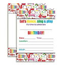 【中古】【輸入品・未使用】Dance and Play Musical Themed Birthday Party Celebration Fill In Invitations set of 10