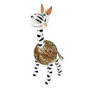 【中古】【輸入品・未使用】Lovely Zebra Coconut Shell Handmade Figurine Sculpture(3)