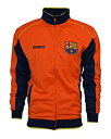 【中古】【輸入品・未使用】FCバルセロナ ジャケット トラック サッカー 大人用サイズ サッカー フットボール 公式商品 (ネイビー - オレンジ M)