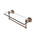 【中古】【輸入品・未使用】Allied Brass SB-1TB/16-BBR Glass Shelf with Towel Bar%カンマ% 16-Inch ...