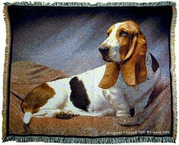 【中古】【輸入品・未使用】Basset Hound Tapestry Throw MS-6309TU3 141［並行輸入］