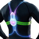 【中古】【輸入品・未使用】Tracer360 反射ベスト ランニングまたはサイクリング用 マルチカラーLED光ファイバー (メンズ レディース 調節可能 軽量 ...