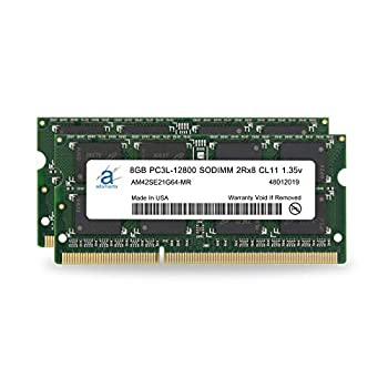 Adamanta 16GB (2x8GB) ノートパソコンメモリーアップグレード Dell Inspiron 15 7000シリーズ 7737 DDR3L 1600Mhz PC3L-12800 SODIMM 2Rx8 CL11