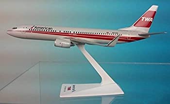 【中古】【輸入品・未使用】Flight Miniatures アメリカ/TWA B737-800 飛行機ミニチュアモデル プラスチック スナップフィット 1:200 パーツ# ABO-73780H-035